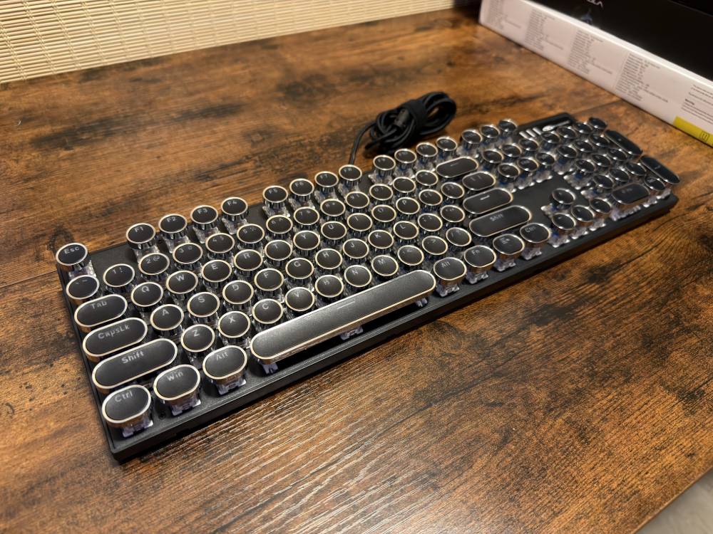 AULA F2088 Typewriter Style Mechanical Gaming Keyboard Wired
