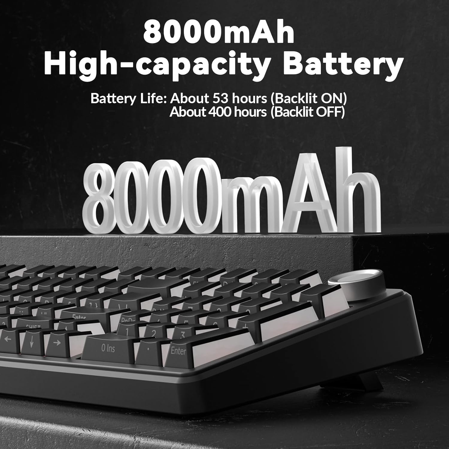 AULA F99 Pro Wireless Mechanical Keyboard-Silent Version,BT5.0/2.4GHz/USB-C