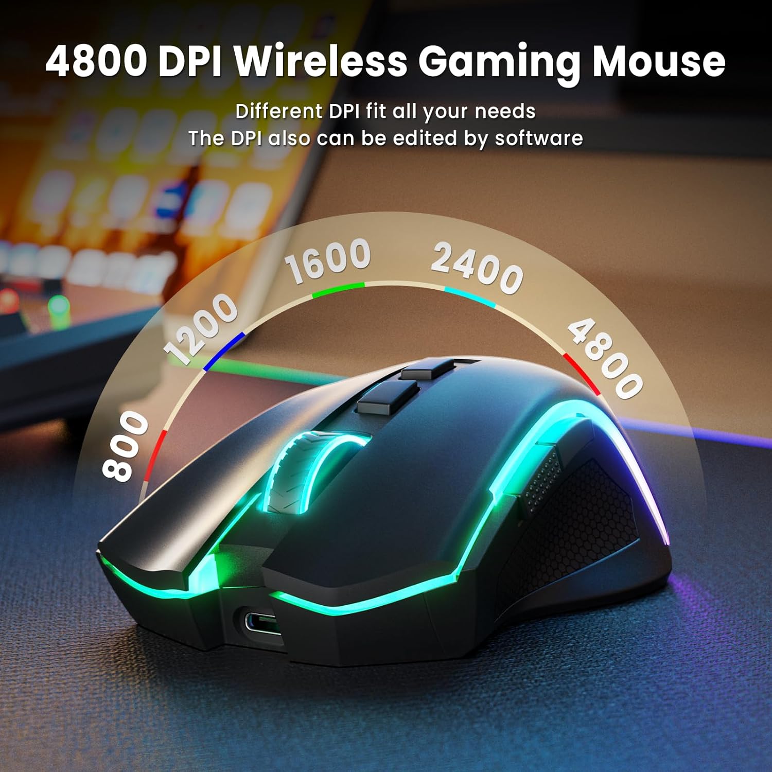Redragon S101M-KS Gaming Keyboard and Mouse Wireless with Tri-Mode