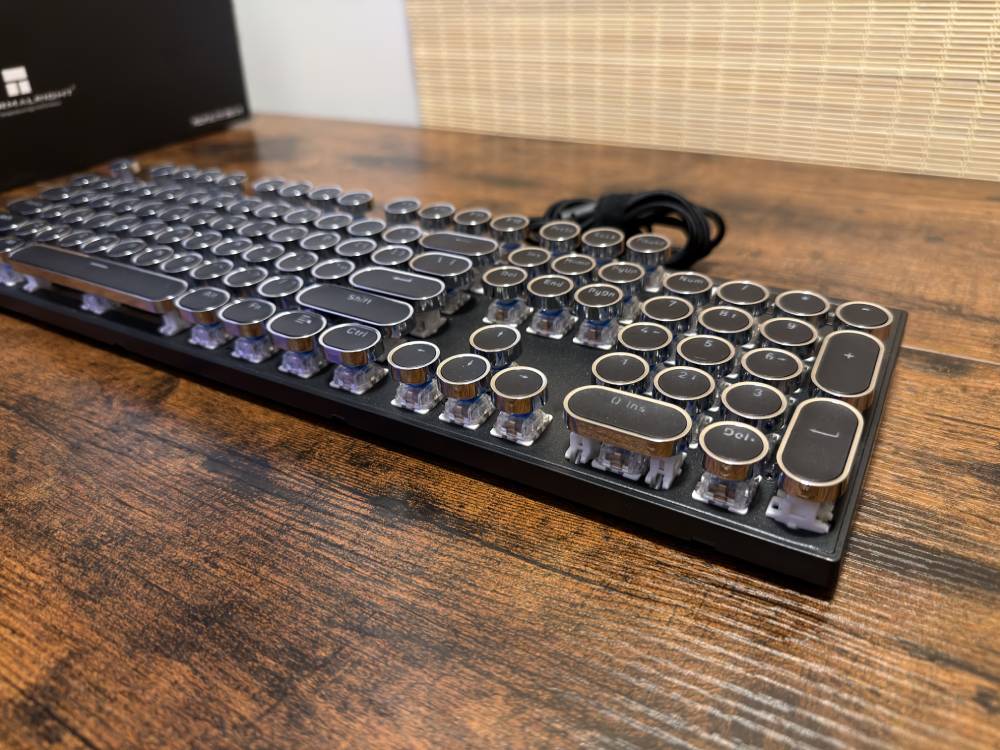 AULA F2088 Typewriter Style Mechanical Gaming Keyboard Wired
