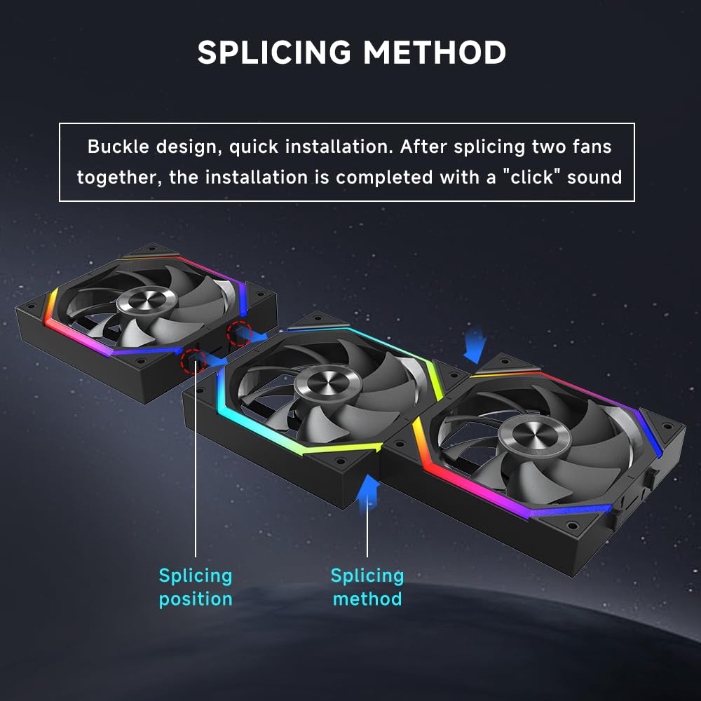 Galaxy 120mm PC Reverse Blade Case Fans